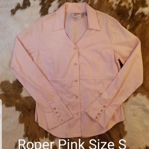 Pink Button down by Roper